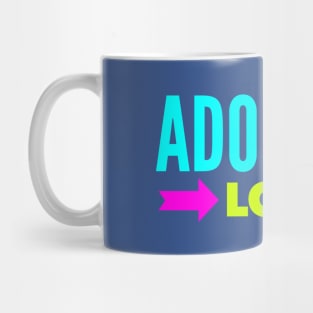 Adoption Love (Colorful Font) Mug